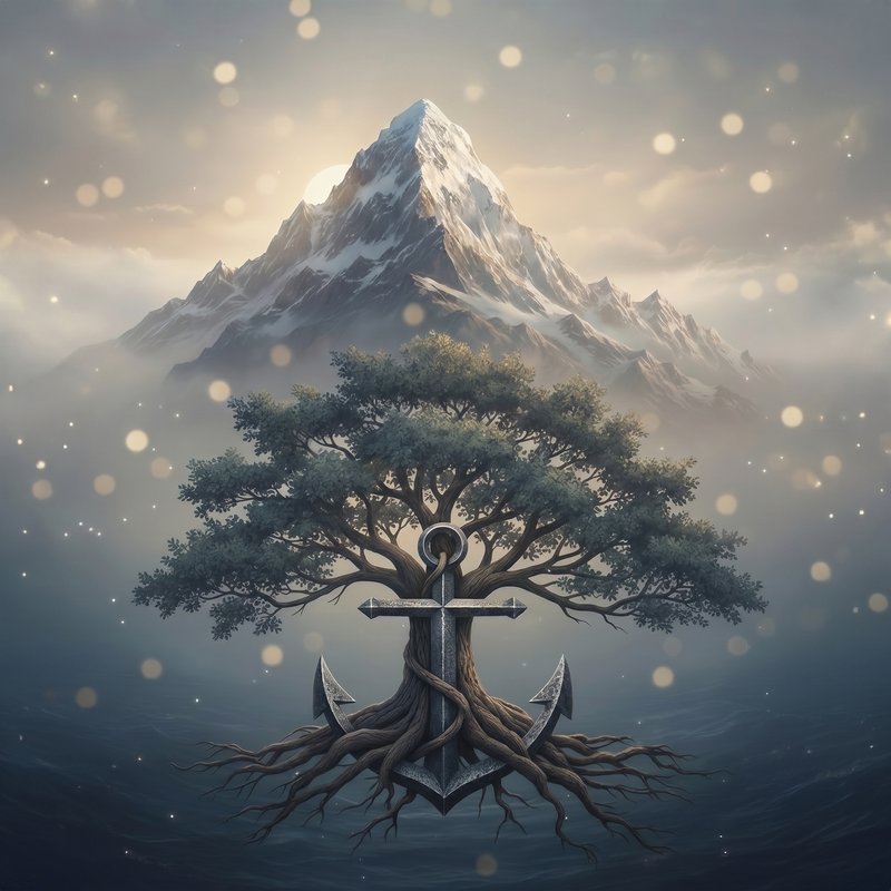 duplicate this image with Tree anchor mountain without the lion

Reference im…