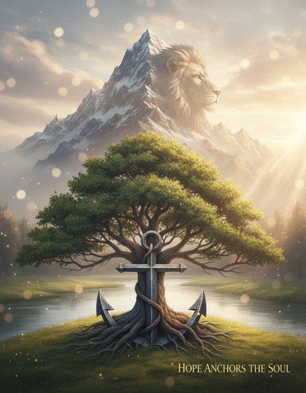 Tree anchor lion mountain