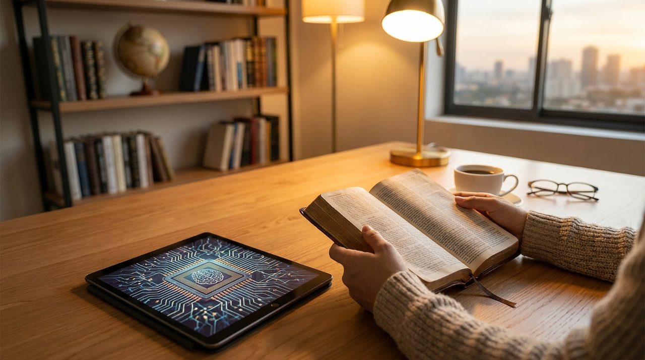 Cover for Faith & Chips: Navigating AI's Evolving Horizon
