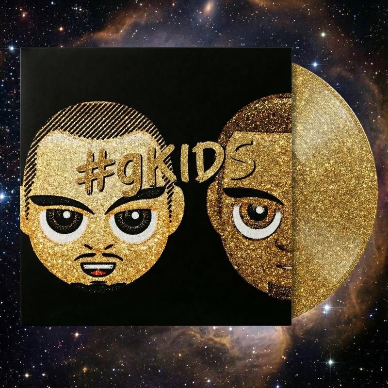 make the text match the style of the image and the text should say "#gKIDS" n…