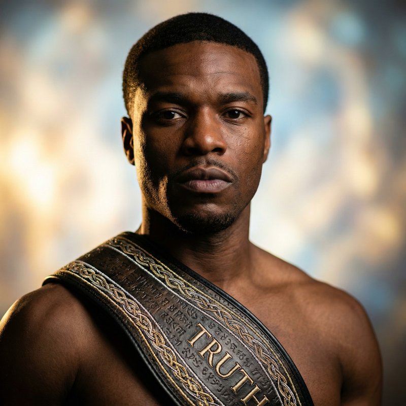 African American wearing the Belt of Truth